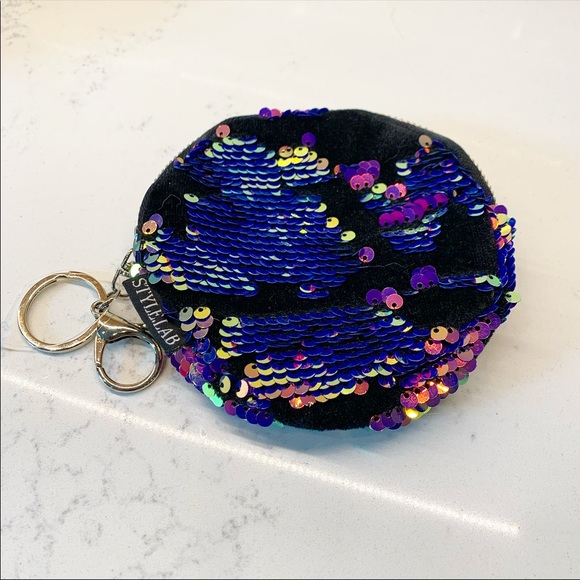 Crewcuts Sequin Pouch Key Fob - Picture 6 of 6